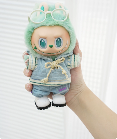 Monster Baby Denim Overalls — Gen 1/2/3 Compatible Outfit