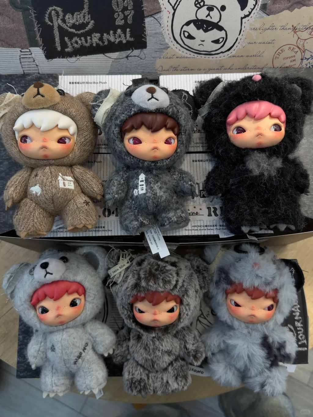 Hirono road journal series-plush doll pendant