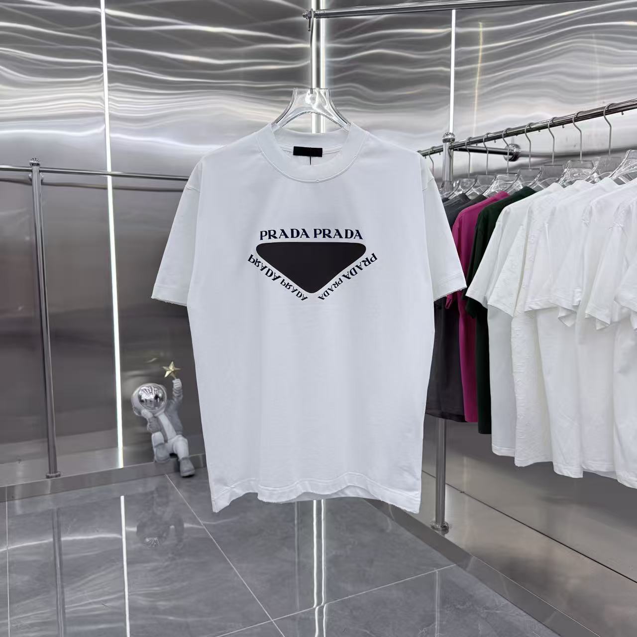Prada 2026 Spring/Summer 3D Drip Art Unisex T-Shirt（NEW）