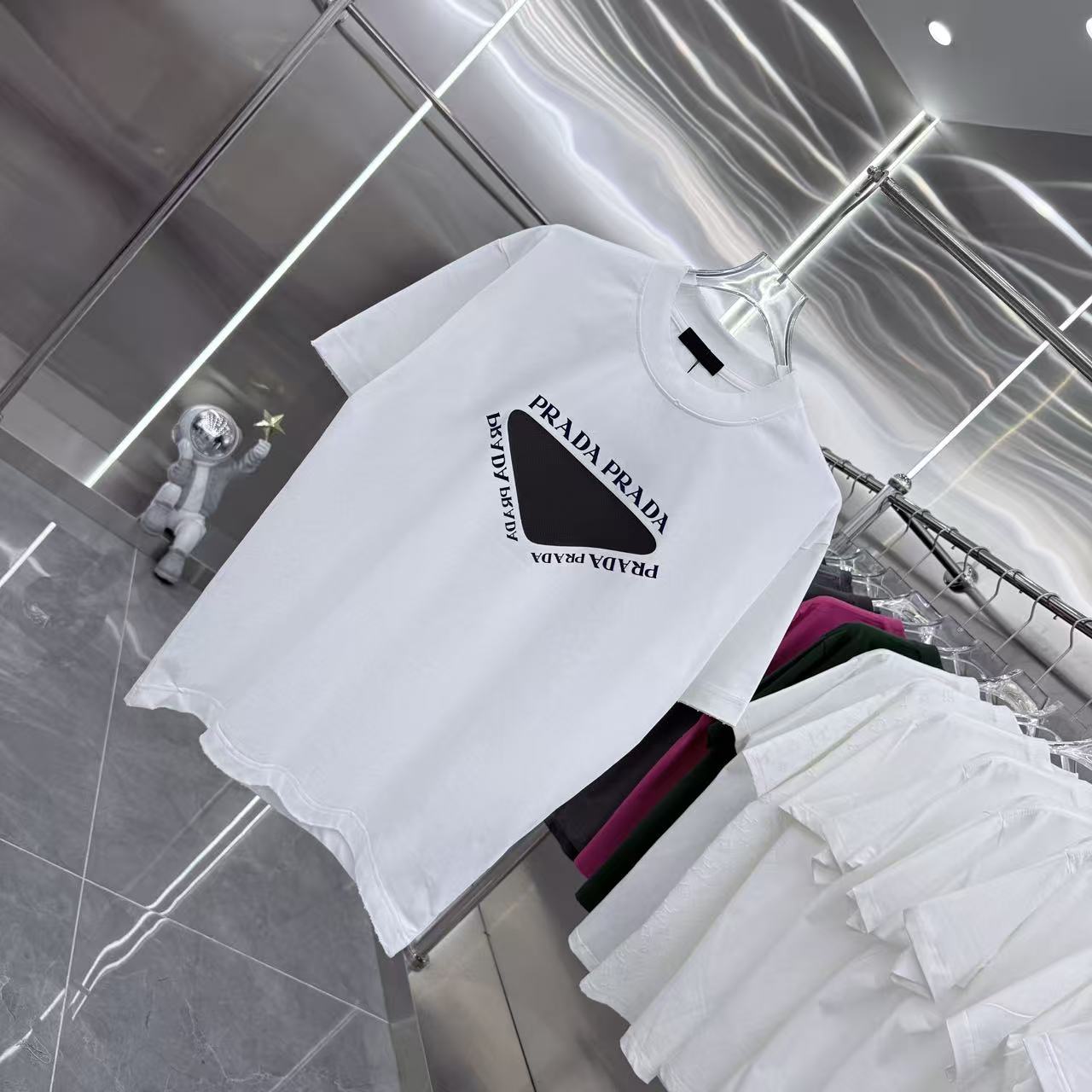 Prada 2026 Spring/Summer 3D Drip Art Unisex T-Shirt（NEW）