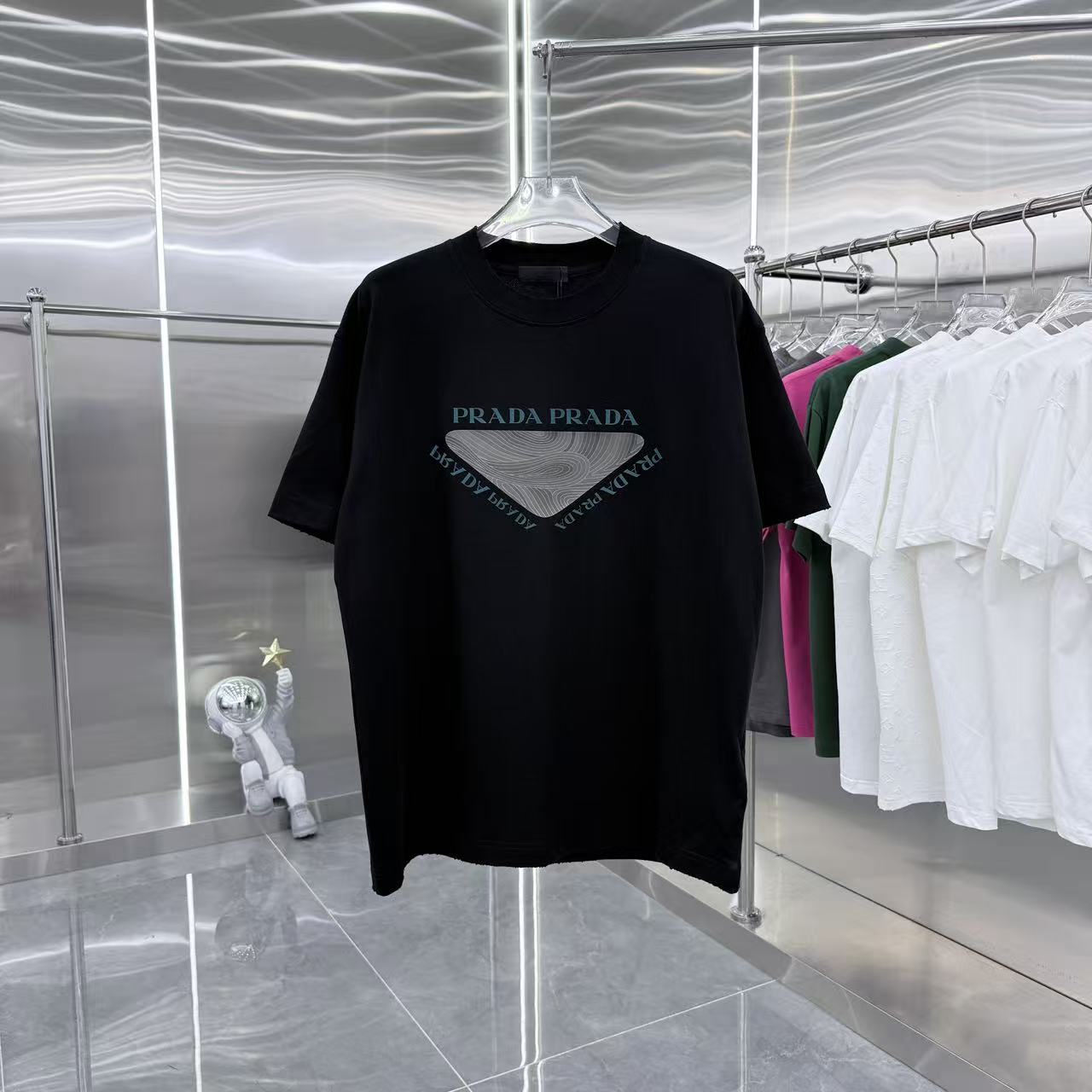 Prada 2026 Spring/Summer 3D Drip Art Unisex T-Shirt（NEW）