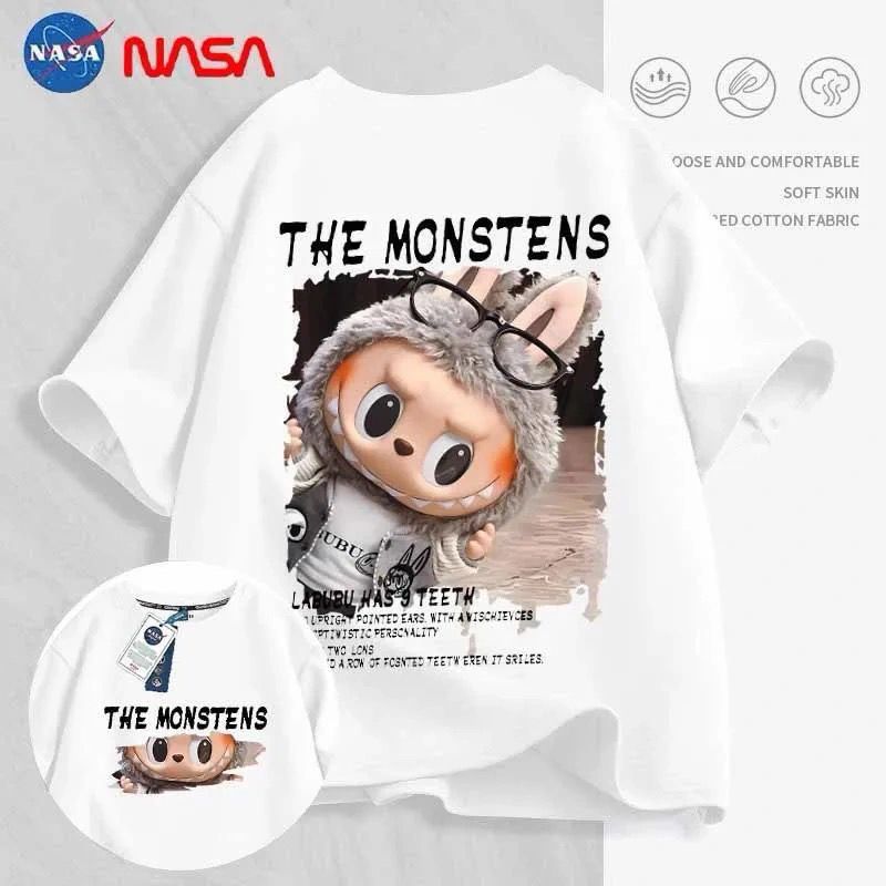 Cotton Labubu Lapu Ice Fabric Quick-Dry Unisex T-Shirt