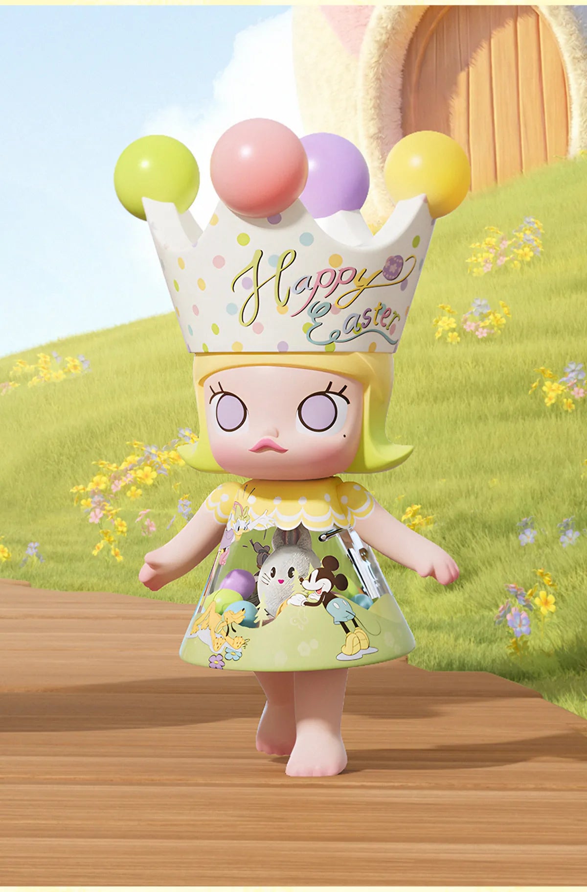 MEGA ROYAL MOLLY 400% Mickey and Friends - Happy Easter