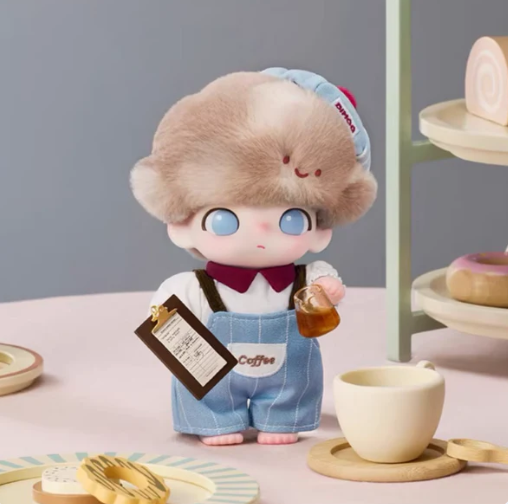 DIMOO crush on coffee series vinyl plush blister pack