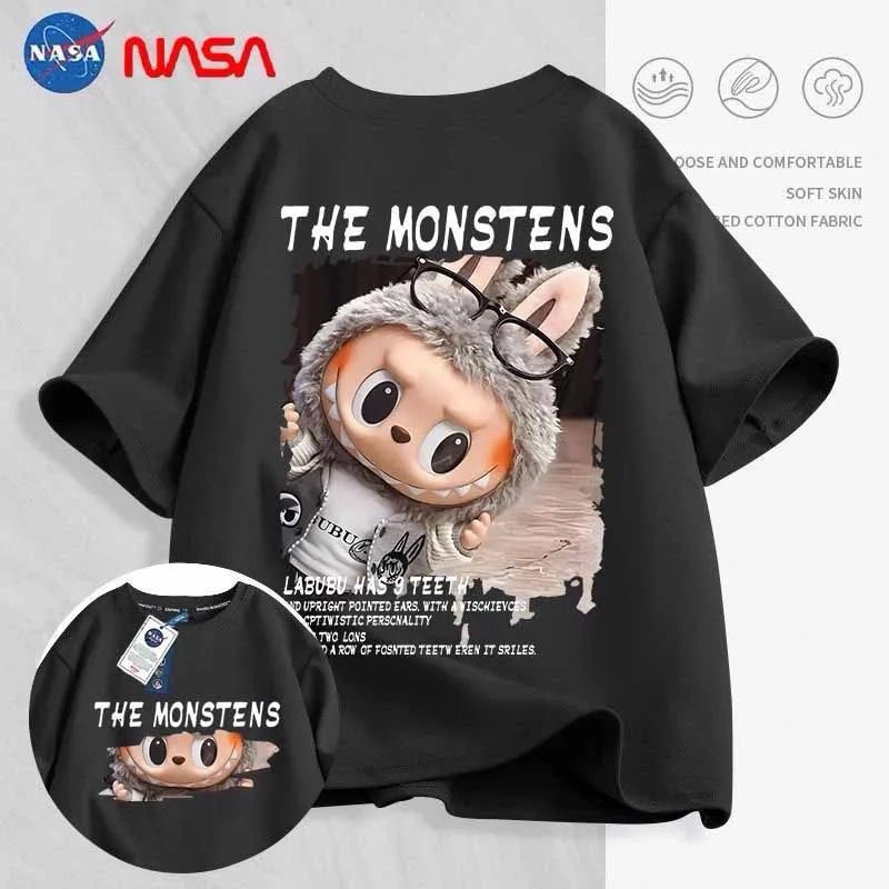 Cotton Labubu Lapu Ice Fabric Quick-Dry Unisex T-Shirt