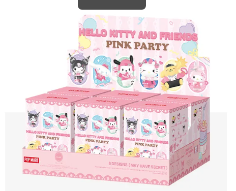HELLO KITTY AND FRIENDS Pink Party Series Figures Blind Box