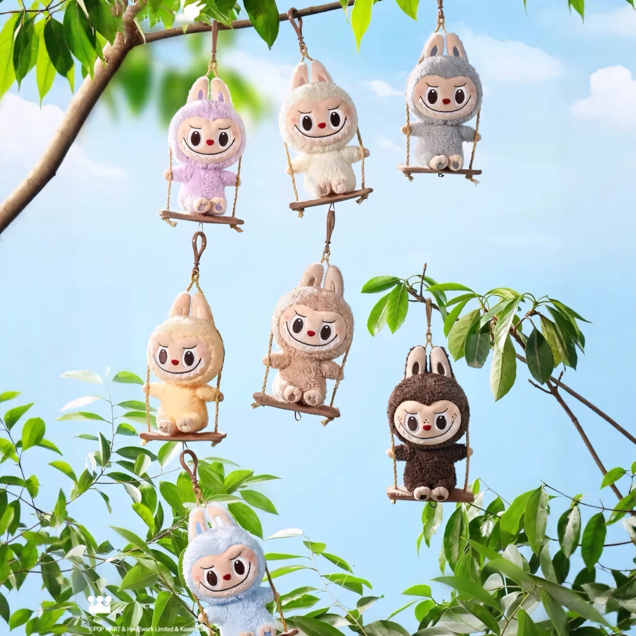 LABUBU Timber Workshop Series-Playing on the Swing Plush Pendant Blind Box