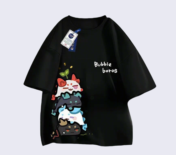 NASA × Arknights Dragon Bubble Collab Graphic Tee — Unisex Pure Cotton T-Shirt