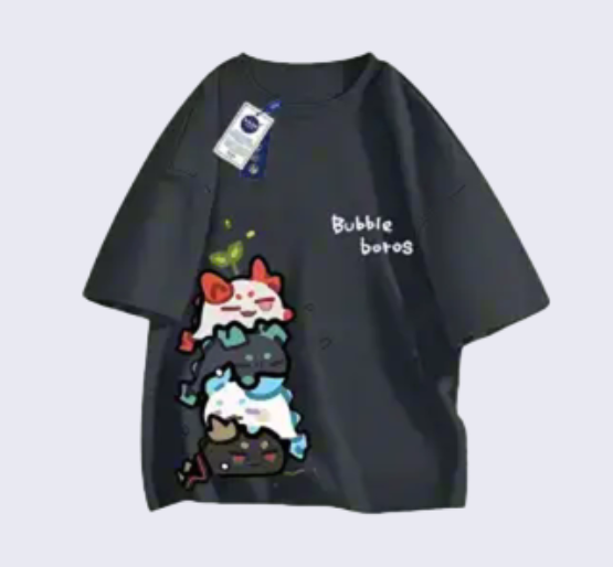 NASA × Arknights Dragon Bubble Collab Graphic Tee — Unisex Pure Cotton T-Shirt