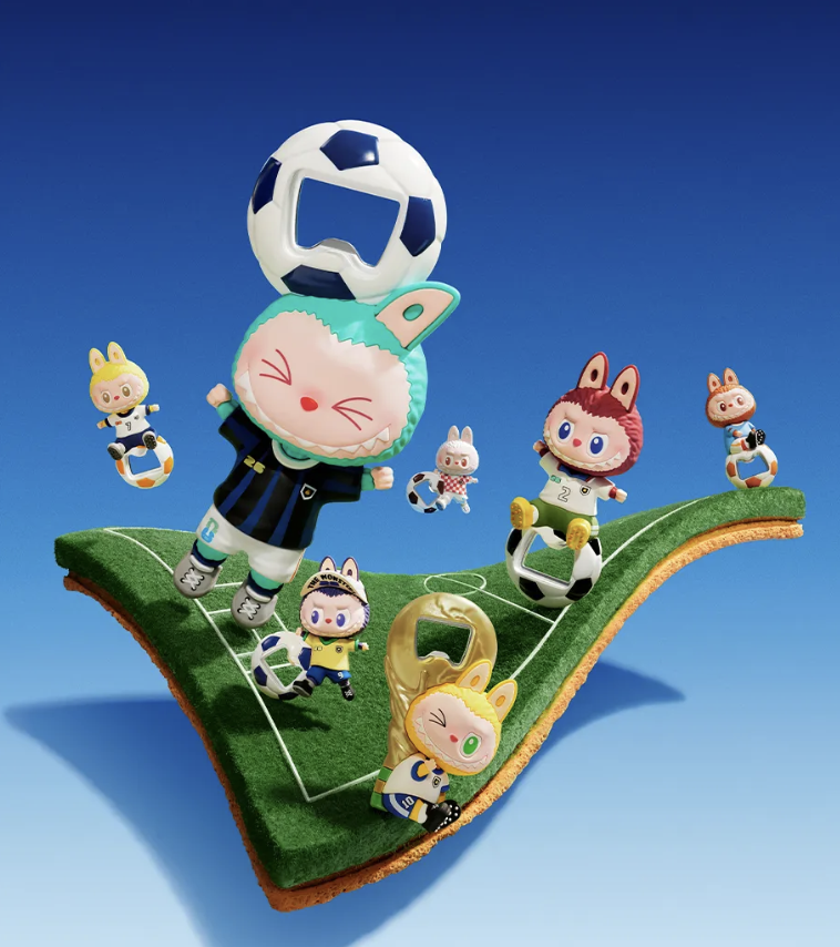 Pop Mart THE MONSTERS x FIFA World Cup 2026 | Bottle Opener Fridge Magnet Blind Box