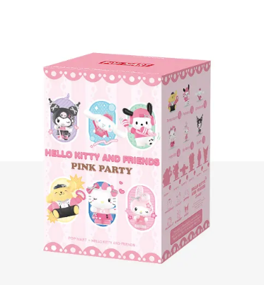 HELLO KITTY AND FRIENDS Pink Party Series Figures Blind Box